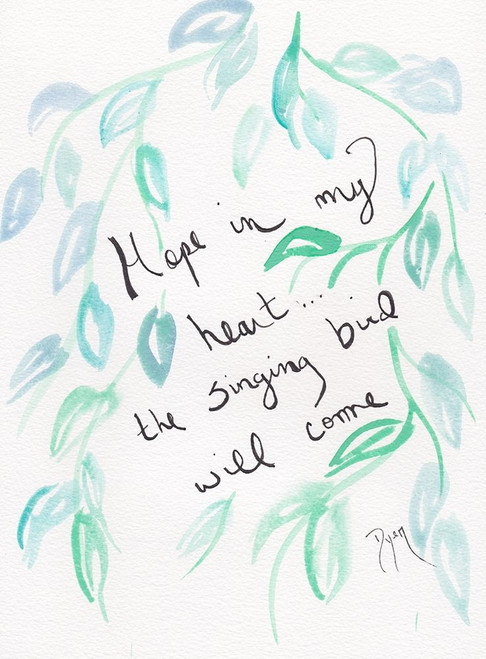 Sentiment Hope Poster Print by Beverly Dyer # BDRC199D