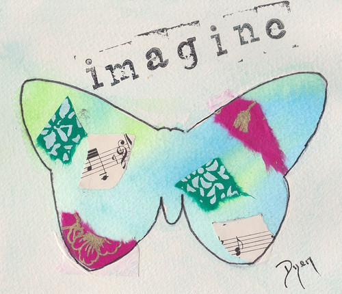 Butterfly Imagine Poster Print by Beverly Dyer # BDRC104F