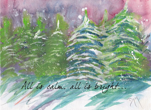 All is Calm All is Bright Poster Print by Beverly Dyer # BDRC209