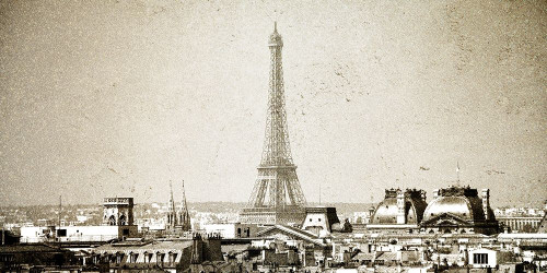 Paris Skyline Poster Print by Ann Bailey # BARN007C