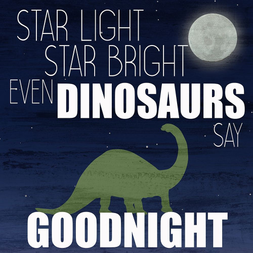 Dinosaurs Say Goodnight Poster Print by Ann Bailey # BASQ059A