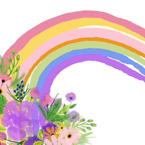 Over the Rainbow 1 Poster Print by Ann Bailey # BASQ049A