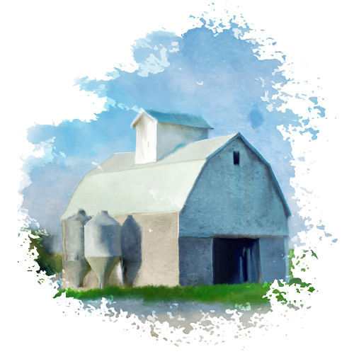 Barn Splash Poster Print by Ann Bailey # BASQ051A