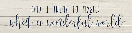 What a Wonderful World Poster Print by Ann Bailey # BAPL019A
