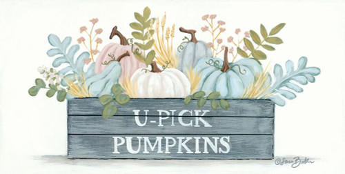 U-Pick Pumpkins Poster Print by Sara Baker # BAKE156
