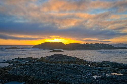 Wickaninnish Sunset Poster Print by Chuck Burdick # B4052D