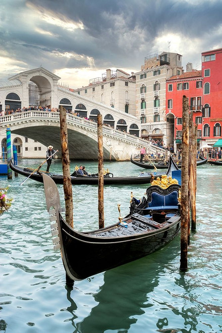 Gondola Rialto Bridge #1 Poster Print by Alan Blaustein # B3966D