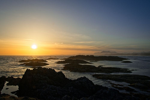 Coastal Waters At Sunset Poster Print by Chuck Burdick # B3838D