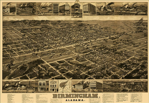 Birmingham Alabama - Beck 1885 Poster Print by Beck Beck # ALBI0001