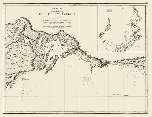 Alaskan Coast - Vancouver 1798 Poster Print by Vancouver Vancouver # AKZZ0037