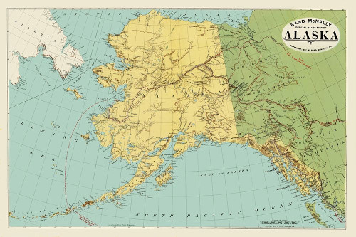 Alaska, Siberia - Rand McNally 1897 Poster Print by Rand McNally Rand McNally # AKZZ0047 Alaska, Siberia - Rand McNally 1897 Poster Print by Rand McNally Rand McNally # AKZZ0047