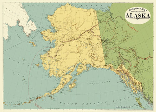 Alaska - Rand McNally 1897 Poster Print by Rand McNally Rand McNally # AKZZ0006 Alaska - Rand McNally 1897 Poster Print by Rand McNally Rand McNally # AKZZ0006