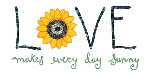 Sunflower Love Poster Print by Annie LaPoint # ALP1971