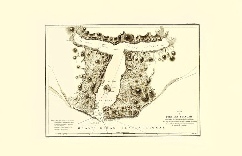 Lituya Bay - Depot De La Marine 1797 Poster Print by Depot De La Marine Depot De La Marine # AKCO0001