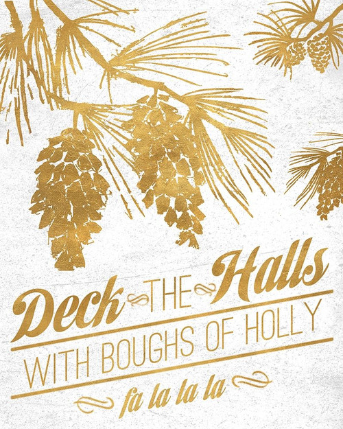 Gold Christmas Poster Print by Nicholas Biscardi # 8928PD