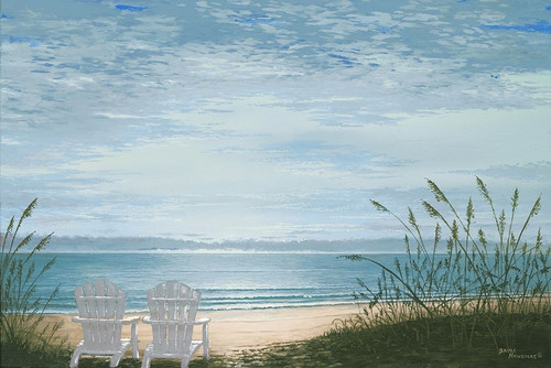 Beach Chairs Poster Print by Bruce Nawrocke # 8986G