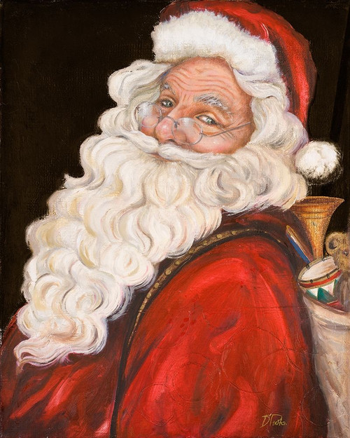 Smiling Santa Poster Print by Patricia Pinto # 8675E