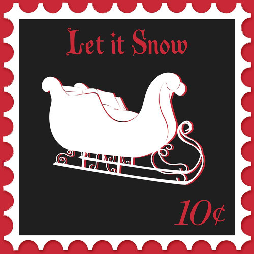 Festive Holiday Stamp II Poster Print by SD Graphics Studio SD Graphics Studio # 8798AB