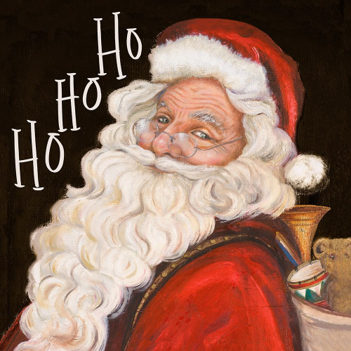 Smiling Santa Ho Ho Ho Poster Print by Patricia Pinto # 8675FA