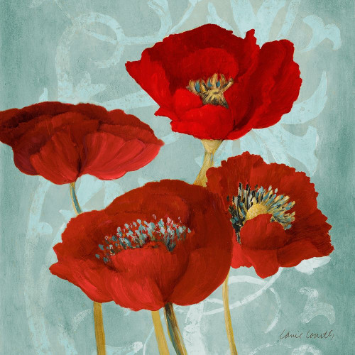 Rouge Pavots I Poster Print by Lanie Loreth # 7816B
