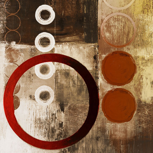 Red Liberate Square I Poster Print by Michael Marcon # 7859R