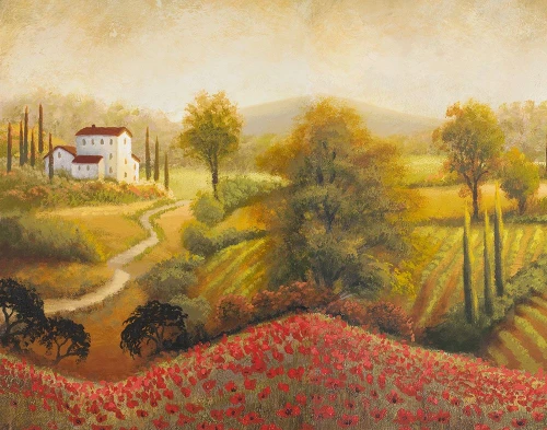 Flourishing Vineyard I Poster Print by Michael Marcon # 7902E