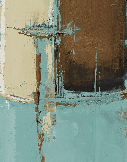 Oxido on Teal I Poster Print by Patricia Pinto # 7730B