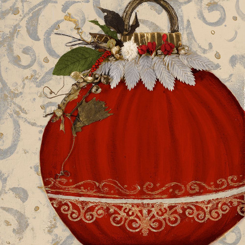 Red Ornament II Poster Print by Patricia Pinto # 7664C