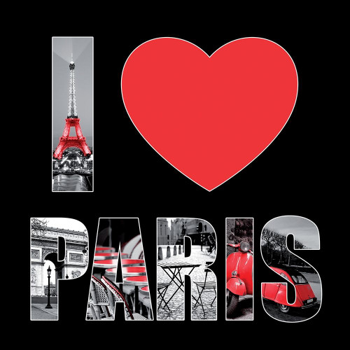 I love Paris Poster Print by BRAUN Studio BRAUN Studio # A580