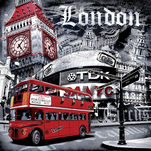 London Portobello Poster Print by BRAUN Studio BRAUN Studio # A514