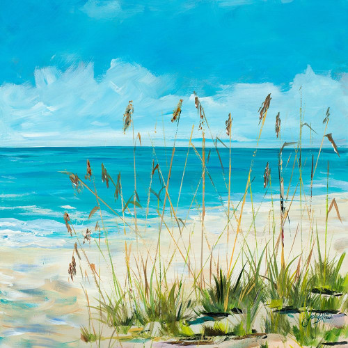 Seaside Square I Poster Print by Julie DeRice # 9702H