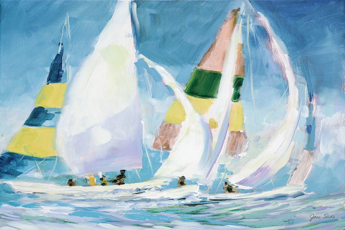 Sailing Away I Poster Print by Jane Slivka # 9497G