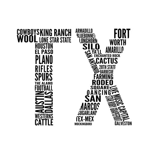 TX Type Poster Print by SD Graphics Studio SD Graphics Studio # 9421LP