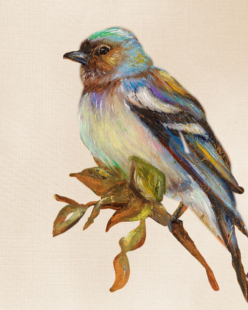 Bird on Perch II Poster Print by Patricia Pinto # 9374DB