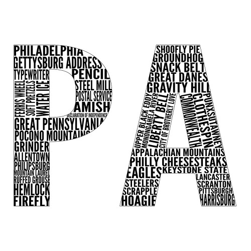 PA Type Poster Print by SD Graphics Studio SD Graphics Studio # 9421LF