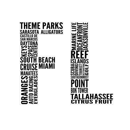 FL Type Poster Print by SD Graphics Studio SD Graphics Studio # 9421LM