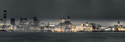 Liverpool skyline across the River Mersey, UK Poster Print by Assaf Frank # AF20150302290PC03