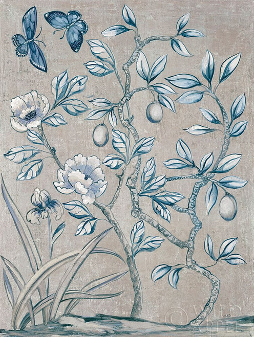Shimmering Garden I Navy Poster Print by Julia Purinton # 64809