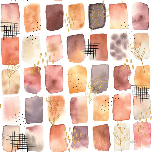 Desert Blooms Pattern XIIA Poster Print by Laura Marshall # 64867