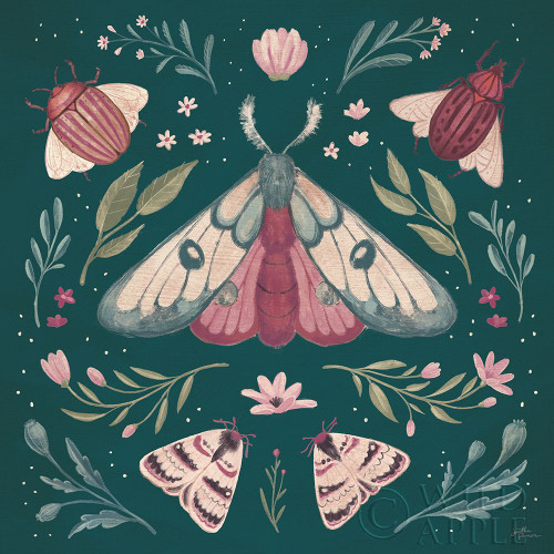 Winged Study II Plum Poster Print by Janelle Penner # 64060