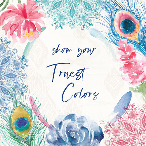 Peacock Glory VIII Poster Print by Dina June # 65994