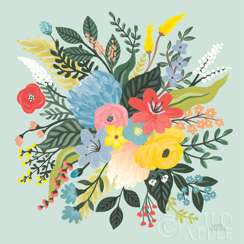 Wild Garden VI Blue Poster Print by Laura Marshall # 64016