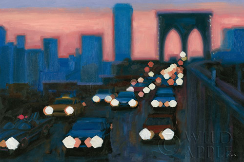 Brooklyn Bridge Evening Poster Print by James Wiens # 65983