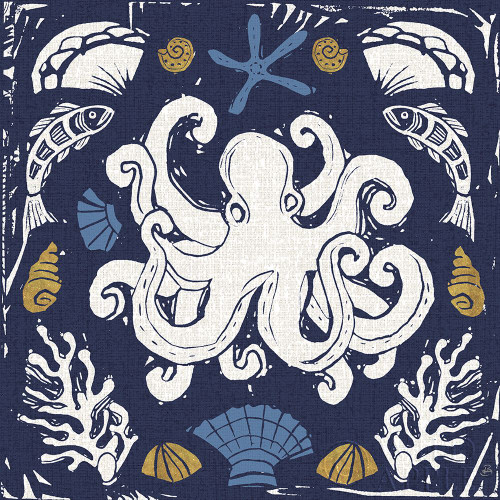 Primitive Sea IV Dark Poster Print by Daphne Brissonnet # 63865