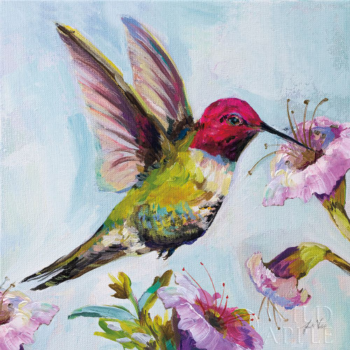 Hummingbird I Florals Poster Print by Jeanette Vertentes # 63688