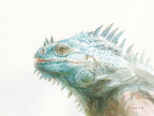 Tropical Iguana Poster Print by Danhui Nai # 63735