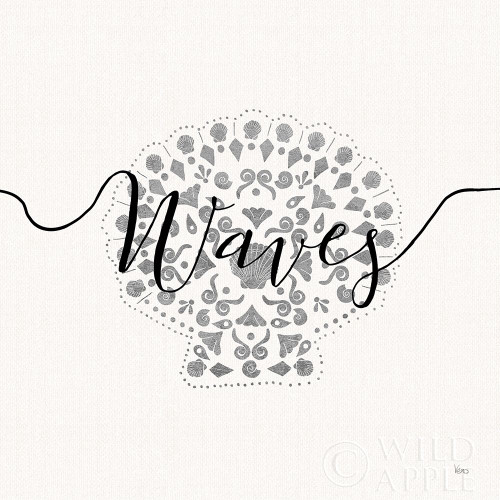 Sea Charms III Silver Poster Print by Veronique Charron # 63495