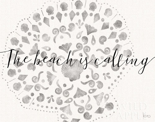 Sea Charms V Silver Poster Print by Veronique Charron # 63488