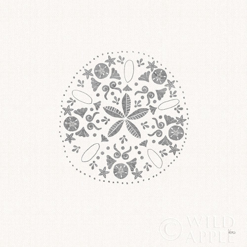 Sea Charms II no Words Silver Poster Print by Veronique Charron # 63490