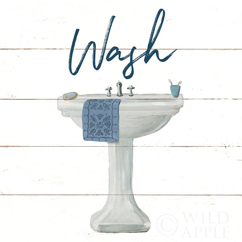Cottage Bath I Poster Print by Wild Apple Portfolio Wild Apple Portfolio # 62971
